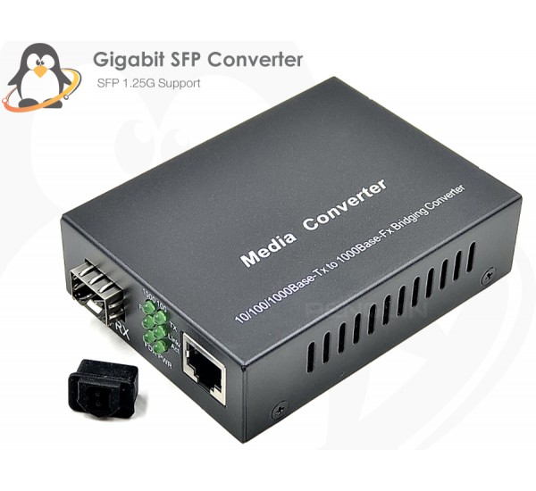 Gigabit SFP Media Converter (10/100/1000) รับประกัน 1 ปีเต็ม